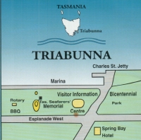 Map of Triabunna