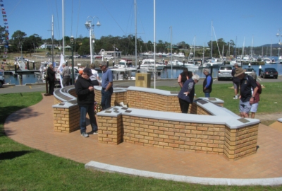 Visitors at the Memorial