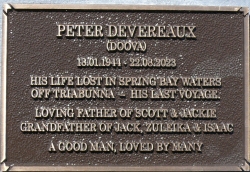 Peter Devereaux plaque