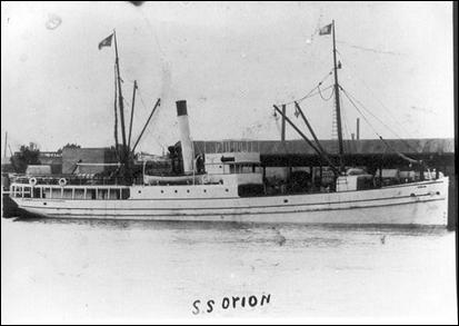 SS Orion at Stanley 1908